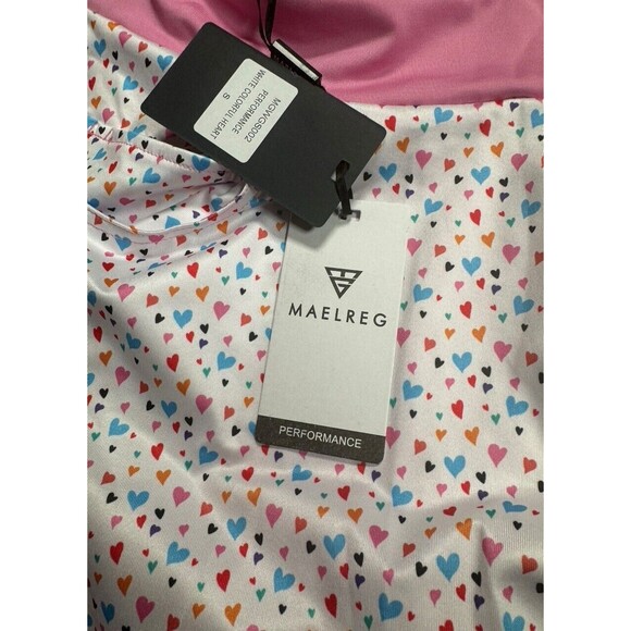 Maelreg Performance Size Small Tennis Golf Skort Pockets Cute Hearts NWT‎ - Picture 7 of 11